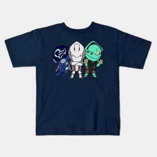 Chibi Warframe Trio Kids T-Shirt